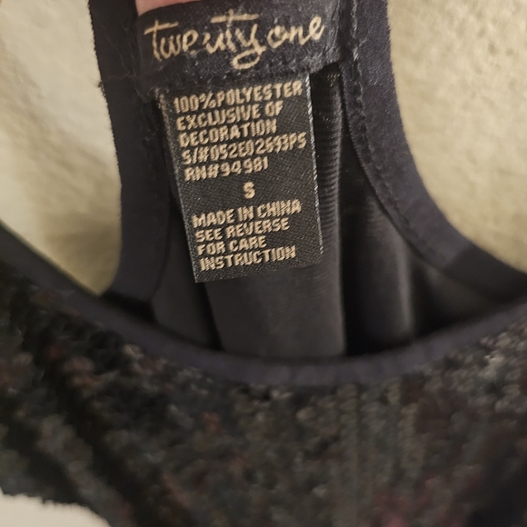 Forever 21 Black Sequin Blouse - Picture 2 of 7